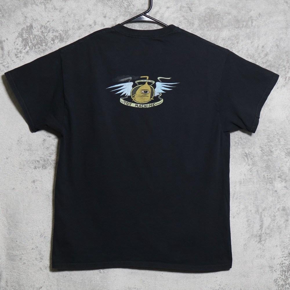 Toy Machine T-Shirt Mens Large Black All Hail The Loyal Pawns Skateboard Y2K